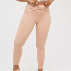 NWT Aerie OFFLINE Real Me 7/8 Legging Nude Tan High Rise Twist Wrap Waist Size S